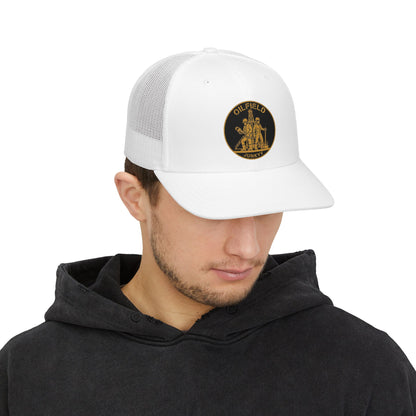 Oilfield Junky Snapback Trucker Cap — Vintage Oil Rig Patch Hat